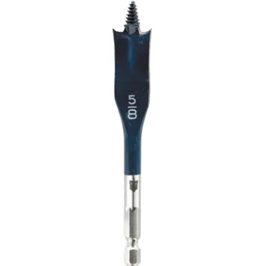 BOSCH DSBS1007 Stubby Spade Bit 5/8 Inch 1/2 Hex 4 Inch Length | AE3NFF 5EET5