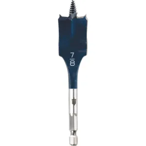 BOSCH DSBS1011 Stubby Spade Bit 7/8 Inch 1/2 Hex 4 Inch Length | AE3NFH 5EET7