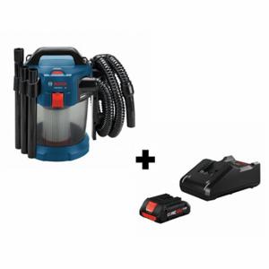 BOSCH GAS18V-3N+ GXS18V-15N15 Cordless Canister With 18V Battery, 51 Cfm Vacuum Air Flow, 11.4 Lb Wt, Includes Battery | CN9VQF 381RV4