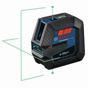 BOSCH GCL100-40G Line and Dot Laser, 1 Dots, 10 Lines, Green, 100 ft Range w/o Detector | CN9XMN 61KL77