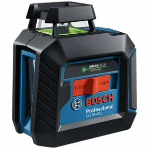 BOSCH GLL50-40G Cross-Line Laser, 2 Beams, 2 Lines, Green, 100 Ft Range W/O Detector | CN9XMH 794LL6