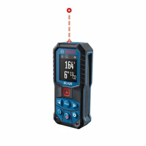 BOSCH GLM165-22 Laser Distance Meter, 165 ft Max Measuring Distance, ±1/16 in, AA, Indoor | CN9XMA 61KL67