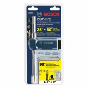 BOSCH HCD2041 SDS Max Hammer Drill Bit, 1/4 x 9 Inch Size, 4 Cutter Heads | CE9KAU 55JD96