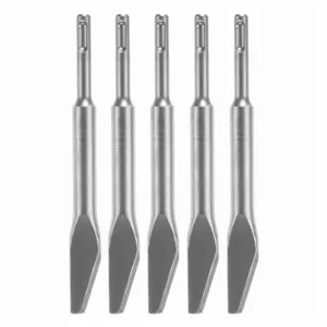 BOSCH HS1401B5 Chisel Bit, 3/8 Inch Head Width, 8 Inch Overall Length, 5 PK | CN9VWR 48XX72