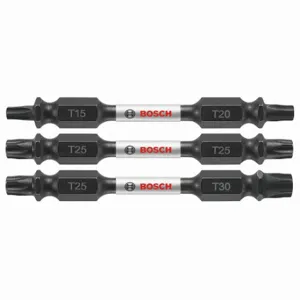 BOSCH ITDETV2503 Impact Driver Bits, Power Bit, 1/4 Inch Hex Shank Size, Alloy Steel | CU4VRD 802GD7