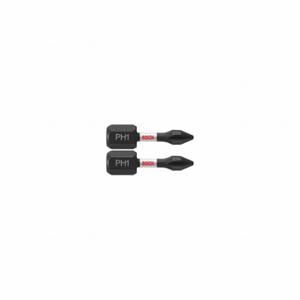BOSCH ITPH1102 Impact Driver Bits, Fastening Tool Tip Size, 1 Inch Overall Bit | CV2PBN 802GD8