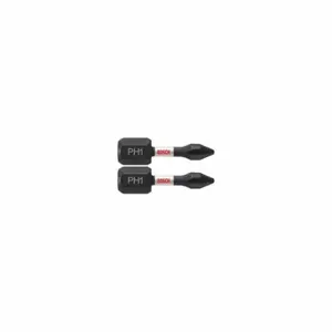 BOSCH ITPH1102 Impact Driver Bits, Fastening Tool Tip Size, 1 Inch Overall Bit | CV2PBN 802GD8