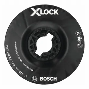 BOSCH MGX0500 Fiber Disc Backup Pad, 5 Inch Dia, X-Lock, Medium Density | CN9VPR 55KD79