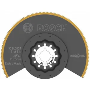 BOSCH OSL312T Oscillating Blade, Titanium, 3-1/2 in Size | CD2LDP 48XX01