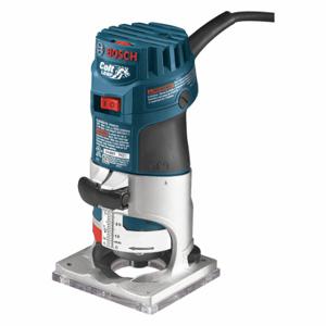 BOSCH PR20EVS Router, Compact, Fixed Base, 1 Hp, Variable Speed, 35000 Rpm, 1/4 Inch Collet, Palm Grip | CN9XZM 45CR54