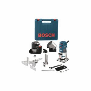 BOSCH PR20EVSNK Router, Compact, Fixed Base, 1 Hp, Variable Speed, 35000 Rpm, 1/4 Inch Collet, Palm Grip | CN9XZG 44J145