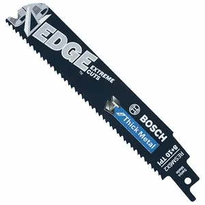 BOSCH RESM6X2-25B Reciprocating Saw Blade, 8/10 Teeth Per Inch, 6 Inch Blade Length, 0.042 Inch Cut Width | CN9XWW 802GH3