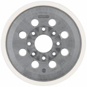 BOSCH RS033 Disc Backup Pad, 5 Inch Width, Round, Hook And Loop, Extra Soft, 8 Vacuum Holes, Rubber | CN9WEL 44M615