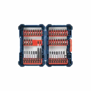 BOSCH SDMS44 Screwdriver Bit Set, Screwdriver Bit Set, 44 PK, 1/4 Inch Hex Shank Size, Steel | CU4VVU 423P06