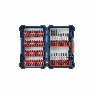 BOSCH SDMS48 Screwdriver Bit Set, Screwdriver Bit Set, 48 PK, 1/4 Inch Hex Shank Size, Steel | CU4VVV 423P07