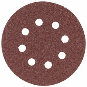 BOSCH SR5R080 Sanding Disc 8-Hole Red 80 Grit, 5 Pack | CR3VHM 44M626