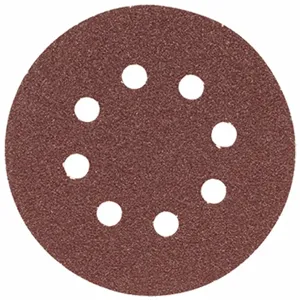 BOSCH SR5R120 Sanding Disc 8-Hole Red 120 Grit, 5 Pack | CR3VHK 44M630