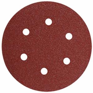 BOSCH SR6R320 6 Inch Sanding Disc 6-Hole Red 320 Grit, 5 Pack | CR3VHN 44M674