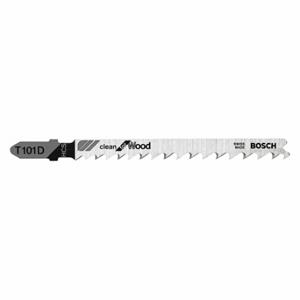 BOSCH T101D100 Jig Saw Blade, 5/6, 4 Inch Blade Length, Metal, Rigid for Straight Cuts Cutting Edge, Wood | CN9XGC 44J715