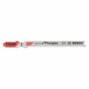 BOSCH T102BF Jigsaw Blade, Clean For HDPE, PK 3 | CN9XGL 42ER91