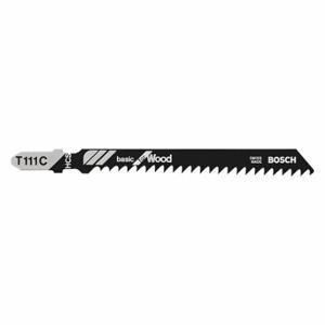BOSCH T111C3 Jig Saw Blade, 8, 4 Inch Blade Length, Metal, Flex for Curved Cuts Cutting Edge, T Shank | CN9XGJ 44J723
