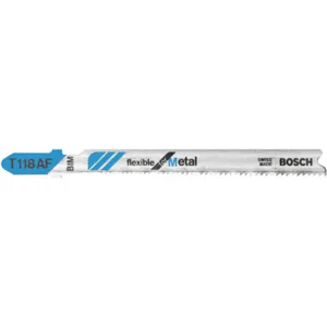 BOSCH T118AF Jigsaw Blade 3 Inch Length T-shank - Pack Of 5 | AE2EQC 4WZ84