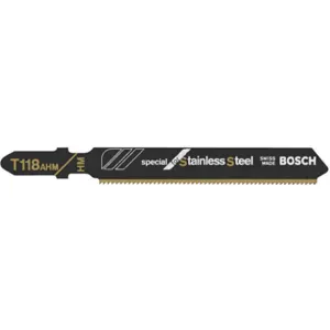 BOSCH T118AHM1 Jigsaw Blade T-shank 3-1/4 Inch Length | AF2VKL 6YB17