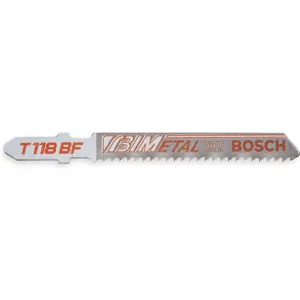 BOSCH T118B Jigsaw Blade T-shank 3-5/8 Inch Length - Pack Of 5 | AB3NYM 1UM20