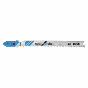 BOSCH T118BF100 Jig Saw Blade, 11/14, 3 5/8 Inch Blade Length, Metal, Rigid for Straight Cuts Cutting Edge | CN9XFG 44J731