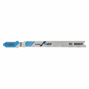 BOSCH T118E Jig Saw Blade, 14/18, 3 5/8 Inch Blade Length, Metal, Rigid for Straight Cuts Cutting Edge | CN9XFP 44J732
