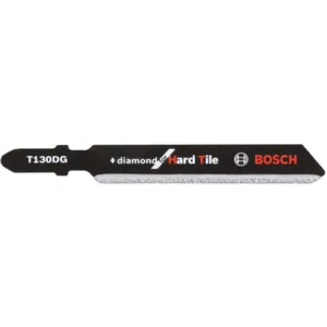 BOSCH T130DG Jigsaw Blade, T-Shank, 3-1/4 Inch Length, Hard Tile Style | AE4DJV 5JLU0