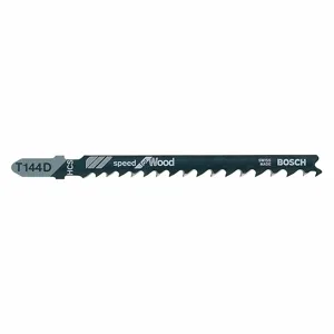 BOSCH T144D Jigsaw Blade T-shank 4 Inch Length - Pack Of 5 | AB3NYP 1UM22