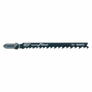 BOSCH T144D100 Jig Saw Blade, 5/6, 4 Inch Blade Length, Metal, Rigid for Straight Cuts Cutting Edge, Wood | CN9XGB 44J749