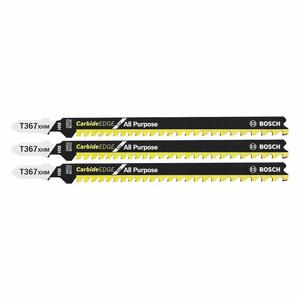 BOSCH T367XHM3 Jig Saw Blade, 5/7, 5 1/8 Inch Blade Length, Carbide Tipped, T Shank, Nail-Embedded Wood | CN9XGE 494C63