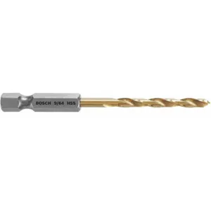 BOSCH TI2136IM 9/64 Inch Twist Drill Bit, High Speed Steel, 1-7/8 Inch Depth, Hex Shank Type | CD2HKY 48XY28