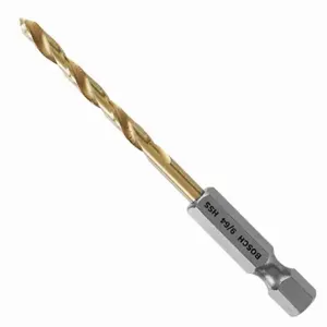 BOSCH TI4136IM Drill Bit, 9/64 Inch Drill Bit Size, 1 1/2 Inch Flute Length, 1/4 Inch Shank Hex Size | CN9WFR 53DM53