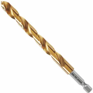 BOSCH TI4151IM 3/8 Inch Twist Drill Bit, High Speed Steel, 3-1/2 Inch Depth, Hex Shank Type | CD2HPJ 53DM61