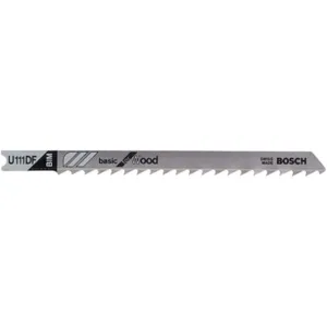 BOSCH U111DF Jigsaw Blade U-shank 4 Inch Length - Pack Of 5 | AE2EQM 4WZ93