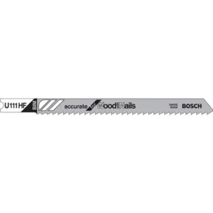 BOSCH U111HF Jigsaw Blade U-shank 4 Inch Length - Pack Of 5 | AE2EQN 4WZ94