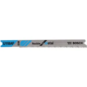 BOSCH U118AF Jigsaw Blade 2-3/4 Inch Length U-shank - Pack Of 5 | AE2EQP 4WZ95