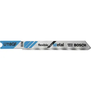 BOSCH U118GF Jigsaw Blade U-shank 2-3/4 Inch Length - Pack Of 5 | AE2EQT 4WZ98