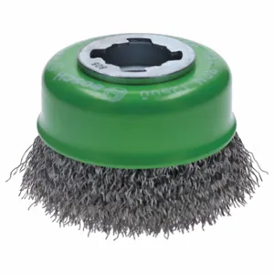 BOSCH WBX319 Cup Brush, 3 Inch Brush Dia, No Arbor Arbor Hole Size, 0.015 Inch Abrasive Shank Size | CN9WCK 55KD70