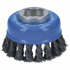 BOSCH WBX328 Cup Brush, 3 Inch Brush Dia, No Arbor Arbor Hole Size, 0.002 Inch Wire Dia | CN9WCJ 55KD71