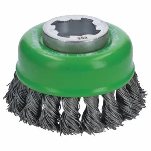 BOSCH WBX329 Cup Brush, 3 Inch Brush Dia, No Arbor Arbor Hole Size, 0.026 Inch Abrasive Shank Size | CN9WCL 55KD72