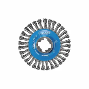 BOSCH WBX408 Wire Wheel Brush, 4 1/2 Inch Brush Dia, X-LOCK Arbor Hole, 0.02 Inch Wire Dia | CN9YQM 54ZT87