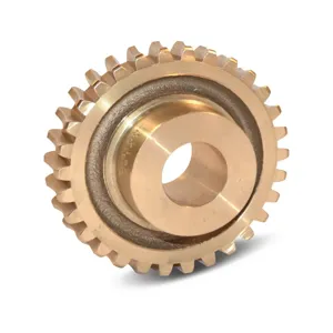 BOSTON GEAR DB620A Worm Gear, 6 Diametral Pitch, 14.5 Deg. Pressure Angle, 20 Teeth, Right Hand, Bronze | AK2VJW