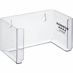 BOWMAN MFG CO FP-038 Face Mask Dispenser, Clear, 4 3/8 x 7 3/4 x 4 1/4 Inch Size | CP2APZ 34GE45