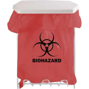 BOWMAN MFG CO MW-001 Biohazard Bag Holder 1 Gallon White | AH4FKE 34GF35