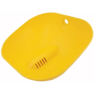 BRADLEY 187-320 Halo Bowl, Plastic, Yellow | CD4DQX