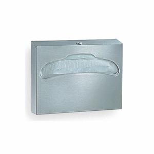 BRADLEY 583-000000 Toilet Seat Cover Dispenser, 1/2 Fold, Silver, Stainless Steel, 500Pk | CJ3QPP 39U638